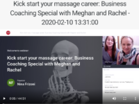 Kick start your massage career: Business Coaching Special with Meghan and Rachel